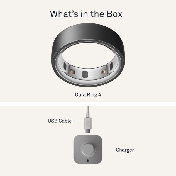 Oura Ring 4 - Black - Size 11 - Smart Ring - Unique Sizing, Not Standard US Ring Sizes - Size First - Sleep Tracking Wearable - Heart Rate - Fitness Tracker - Up to 8 Days of Battery Life - Image 8