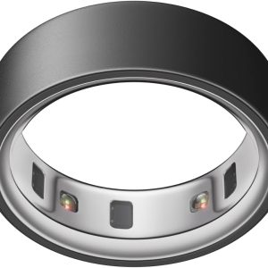 Oura Ring 4 - Black - Size 11 - Smart Ring - Unique Sizing, Not Standard US Ring Sizes - Size First - Sleep Tracking Wearable - Heart Rate - Fitness Tracker - Up to 8 Days of Battery Life