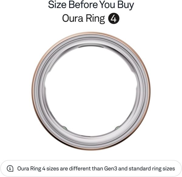 Oura Ring 4 - Black - Size 11 - Smart Ring - Unique Sizing, Not Standard US Ring Sizes - Size First - Sleep Tracking Wearable - Heart Rate - Fitness Tracker - Up to 8 Days of Battery Life - Image 19