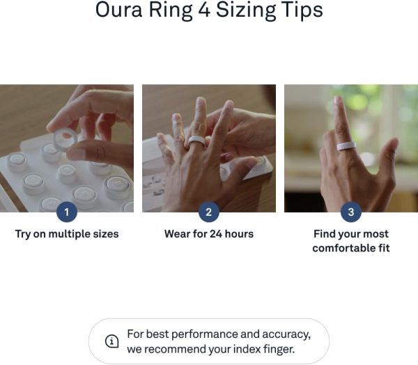 Oura Ring 4 - Black - Size 11 - Smart Ring - Unique Sizing, Not Standard US Ring Sizes - Size First - Sleep Tracking Wearable - Heart Rate - Fitness Tracker - Up to 8 Days of Battery Life - Image 7