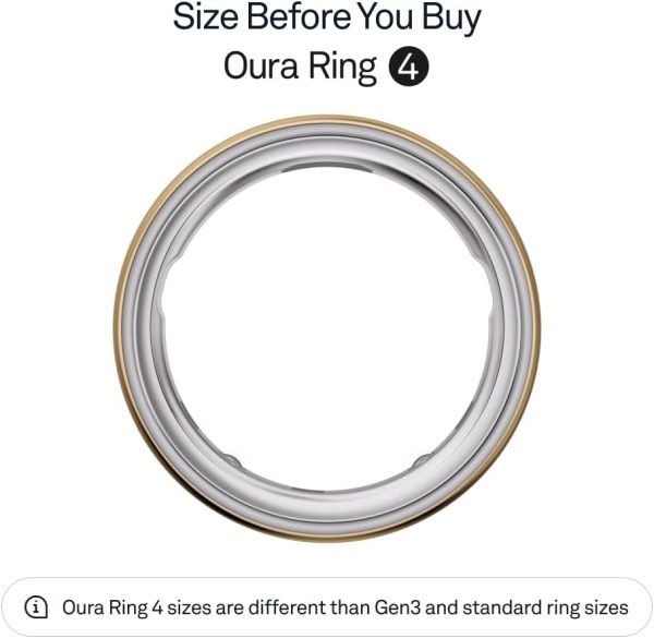 Oura Ring 4 - Black - Size 11 - Smart Ring - Unique Sizing, Not Standard US Ring Sizes - Size First - Sleep Tracking Wearable - Heart Rate - Fitness Tracker - Up to 8 Days of Battery Life - Image 31