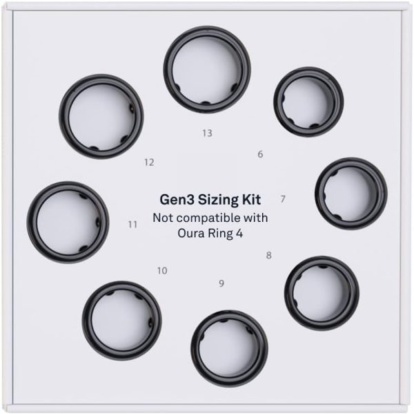 Oura Ring Gen3 Horizon - Silver - Size 11 - Smart Ring - Size First with Oura Ring Gen3 Sizing Kit - Sleep Tracking Wearable - Heart Rate - Fitness Tracker - 5-7 Days Battery Life - Image 57