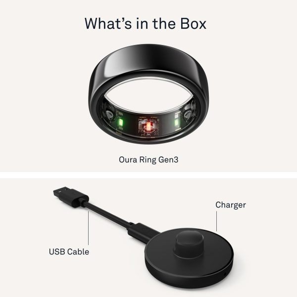 Oura Ring Gen3 Horizon - Silver - Size 11 - Smart Ring - Size First with Oura Ring Gen3 Sizing Kit - Sleep Tracking Wearable - Heart Rate - Fitness Tracker - 5-7 Days Battery Life - Image 74
