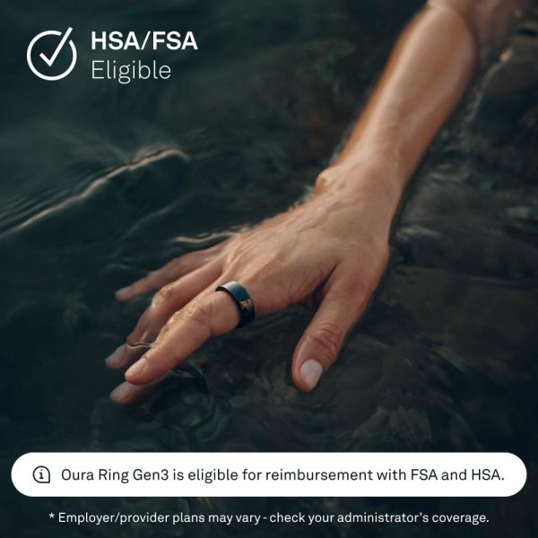 Oura Ring Gen3 Horizon - Silver - Size 11 - Smart Ring - Size First with Oura Ring Gen3 Sizing Kit - Sleep Tracking Wearable - Heart Rate - Fitness Tracker - 5-7 Days Battery Life - Image 73