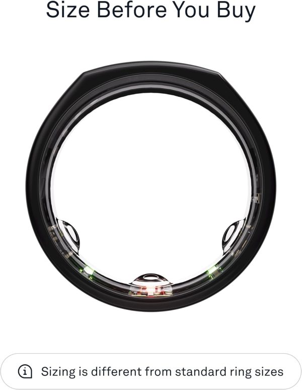 Oura Ring Gen3 Horizon - Silver - Size 11 - Smart Ring - Size First with Oura Ring Gen3 Sizing Kit - Sleep Tracking Wearable - Heart Rate - Fitness Tracker - 5-7 Days Battery Life - Image 51