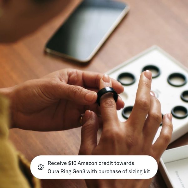 Oura Ring Gen3 Horizon - Silver - Size 11 - Smart Ring - Size First with Oura Ring Gen3 Sizing Kit - Sleep Tracking Wearable - Heart Rate - Fitness Tracker - 5-7 Days Battery Life - Image 60
