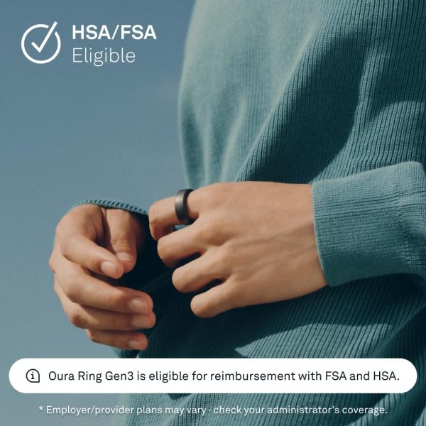 Oura Ring Gen3 Horizon - Silver - Size 11 - Smart Ring - Size First with Oura Ring Gen3 Sizing Kit - Sleep Tracking Wearable - Heart Rate - Fitness Tracker - 5-7 Days Battery Life - Image 23