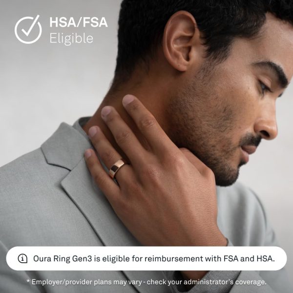 Oura Ring Gen3 Horizon - Silver - Size 11 - Smart Ring - Size First with Oura Ring Gen3 Sizing Kit - Sleep Tracking Wearable - Heart Rate - Fitness Tracker - 5-7 Days Battery Life - Image 15
