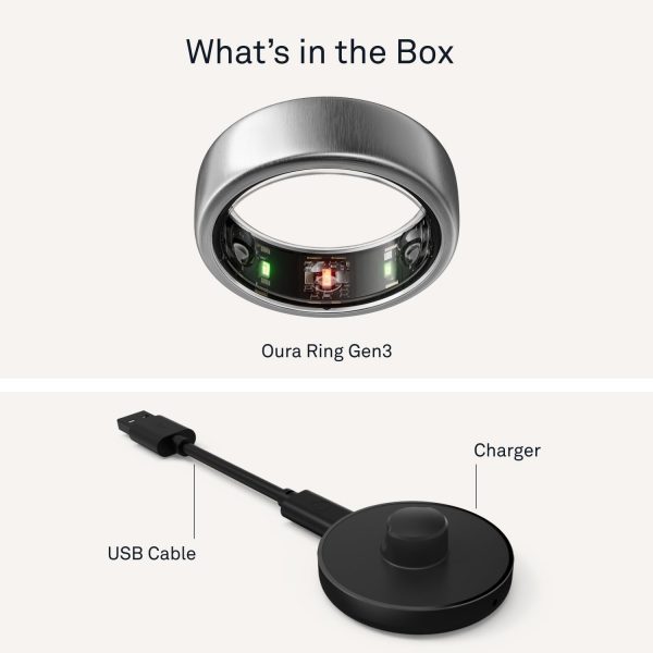 Oura Ring Gen3 Horizon - Silver - Size 11 - Smart Ring - Size First with Oura Ring Gen3 Sizing Kit - Sleep Tracking Wearable - Heart Rate - Fitness Tracker - 5-7 Days Battery Life - Image 66
