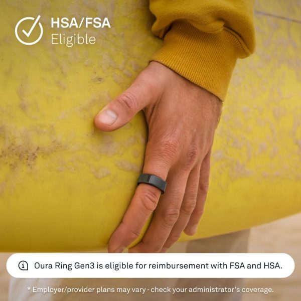 Oura Ring Gen3 Horizon - Silver - Size 11 - Smart Ring - Size First with Oura Ring Gen3 Sizing Kit - Sleep Tracking Wearable - Heart Rate - Fitness Tracker - 5-7 Days Battery Life - Image 32