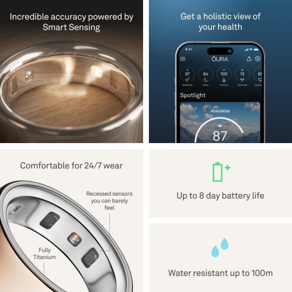 Oura Ring 4 - Black - Size 11 - Smart Ring - Unique Sizing, Not Standard US Ring Sizes - Size First - Sleep Tracking Wearable - Heart Rate - Fitness Tracker - Up to 8 Days of Battery Life - Image 21