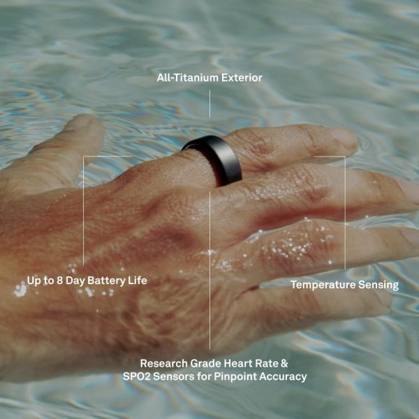 Oura Ring 4 - Black - Size 11 - Smart Ring - Unique Sizing, Not Standard US Ring Sizes - Size First - Sleep Tracking Wearable - Heart Rate - Fitness Tracker - Up to 8 Days of Battery Life - Image 9